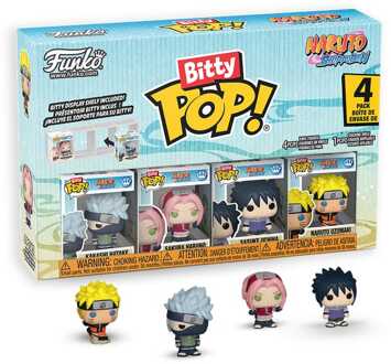 FUNKO Naruto Shippuden Bitty POP! Vinyl Figure 4-Pack Team 7 w/CH 2,5 cm