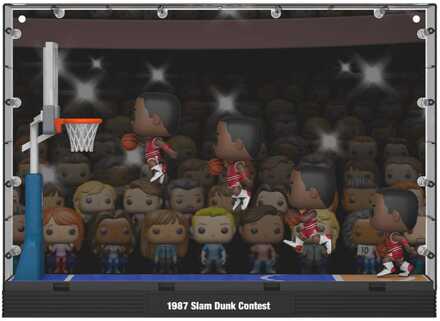 FUNKO NBA POP Moments Deluxe Vinyl Figures Bulls-MJ('87 Dunk Contest) 9 cm