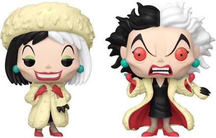FUNKO One Hundred and One Dalmatians POP! Vinyl Figures Cruella De Vil with Chase 9 cm Assortment (6)