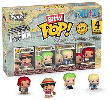 FUNKO One Piece Bitty POP! Vinyl Figure 4-Pack Luffy 2,5 cm