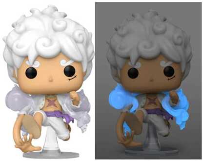 FUNKO One Piece POP! Animation Figure Luffy Gear Five w/CH 9 cm Assortment (6)