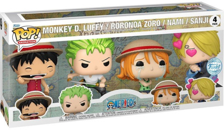 FUNKO One Piece POP! Animation Vinyl Figure 4-Pack Refresh 4PK(EMEA) 9 cm