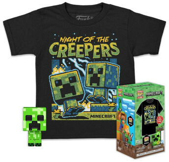 FUNKO Pocket Pop! and Tee: Minecraft - Blue Creeper Kids T-Shirt T-Shirt