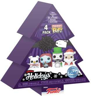 FUNKO Pocket Pop! The Nightmare Before Chrismas - Tree Holiday Box 4-Pack