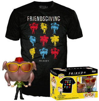 FUNKO Pop! and Tee: Friends - Monica with Turkey T-Shirt Size XL