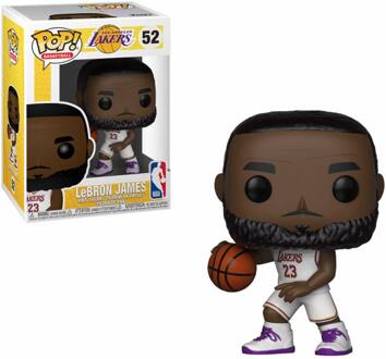 FUNKO Pop Basketball: NBA Lakers - LeBron James In White Uniform Funko Pop #52