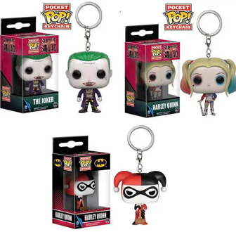 Funko Pop DC Suicide Squad Clown Women's Keychain X Contingent Clown Jack Garage Kit Pendant Toy