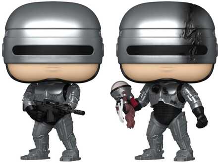 FUNKO Robocop POP! Movies Vinyl Figures Robocop (Metallic) with Chase 9 cm Assortment (6)