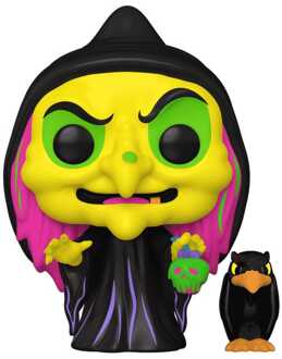 FUNKO Snow White POP & Buddy! Animation Vinyl Figure Disguised Evil Queen with Raven (Black Light) Exclusive 9 cm