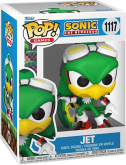 FUNKO Sonic the Hedgehog POP! Games Vinyl Figure Jet the Hawk w/Board 9 cm