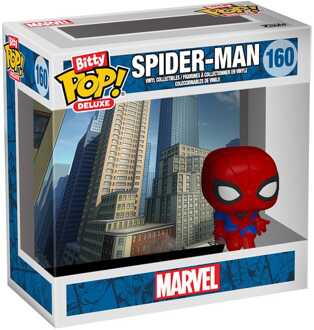 FUNKO Spider-Man Bitty POP! Deluxe Vinyl Figure Spider-Man(Cityscape) Display (12) 2,5 cm