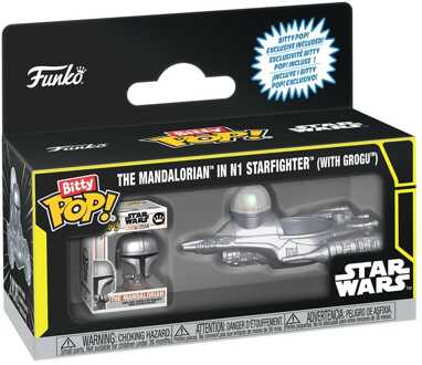 FUNKO Star Wars Bitty POP! Ride Vinyl Figure N1 w/Mando 2,5 cm