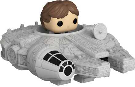 FUNKO Star Wars Bitty POP! Rides Vinyl Figure Display Han Solo w/Millenium Falcon 2,5 cm