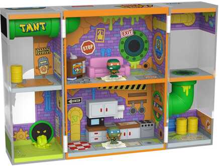 FUNKO Teenage Mutant Ninja Turtles Bitty POP! Bitty Box Display with 2 Vinyl Figures Sewer Lair