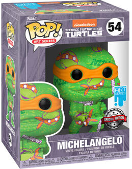 FUNKO Teenage Mutant Ninja Turtles POP! Art Series Vinyl Figure Michelangelo 9cm