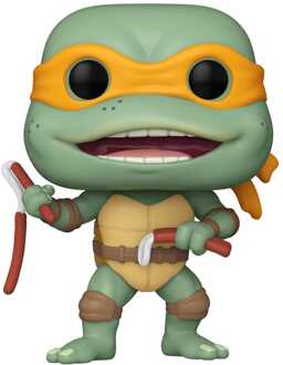 FUNKO Teenage Mutant Ninja Turtles POP! Movies Vinyl Figure Michelangelo Sausage Link Nunchucks 9 cm