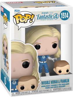 FUNKO The Fantastic Four: First Steps POP! & Buddy Marvel Vinyl Figure Invisible Woman & Franklin 9 cm