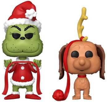 FUNKO The Grinch(Anniversary) POP! Books Vinyl Figures 2-Pack Grinch w/ Max 9 cm
