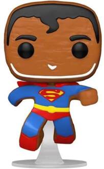 FUNKO Verzamelfiguur Funko POP DC Super Heroes 443 Gingerbread Superman Multikleur