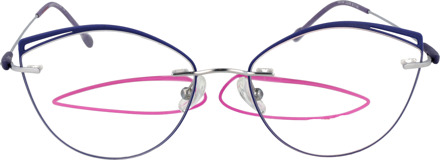 Funky Buddha Brilframe FBD1004 005 55 Blauw - One Size