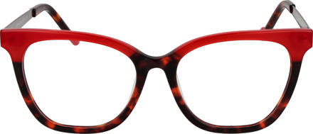 Funky Buddha Brilrand FBD1062 003 51 - maat Rood