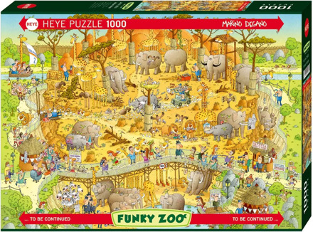 Funky Zoo - African Habitat Puzzel (1000 stukjes)