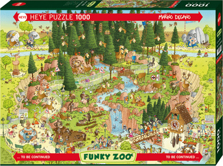 Funky Zoo - Black Forest Habitat Puzzel (1000 stukjes)