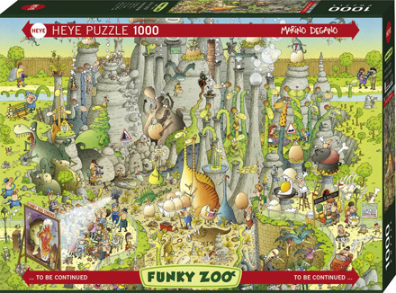 Funky Zoo - Jurassic Habitat Puzzel (1000 stukjes)