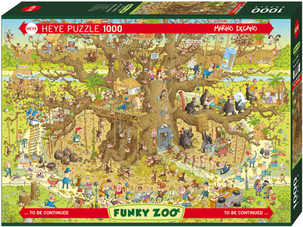 Funky Zoo - Monkey Habitat Puzzel (1000 stukjes)