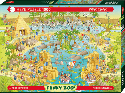 Funky Zoo - Nile Habitat Puzzel (1000 stukjes)