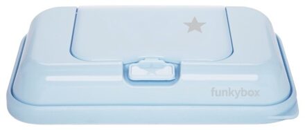 Funkybox Billendoekjes Doosje - To Go - Soft Blue - White Star