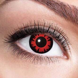 Funlenzen Bella Zwart/Rood 1 maand Rood - Zalm, Zwart