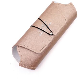 Funmix Make Wimpers Tweezer Tas Lederen Opslag Pincet Case Cosmetische Tool Opbergdoos Voor Tweezer Kits Empty zak champagne