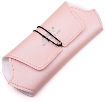 Funmix Make Wimpers Tweezer Tas Lederen Opslag Pincet Case Cosmetische Tool Opbergdoos Voor Tweezer Kits Empty zak roze