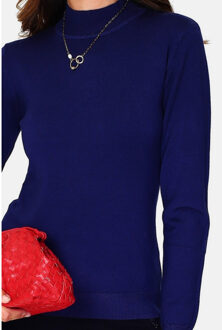 Funnel neck blauw - XXL