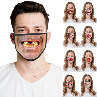 Funny Big Mouth Face Mask Reusable Washable Protect Dustproof Haze Mascarillas Face Maske PM 2.5 Mouth Masks Masque Mascarilla
