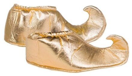 Funny Fashion 1001 nacht thema schoencovers - overtrekken - goud - voor kinderen - Sultan - Aladin Goudkleurig