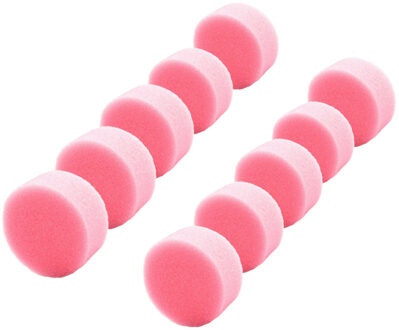 Funny Fashion 15x stuks grimas schmink sponsjes - rond - D6 x H3 cm