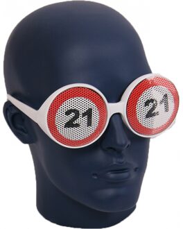 Funny Fashion 21 jaar verkeersborden bril