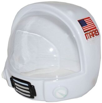 Funny Fashion Astronautenhelm voor kinderen - Space Ruimte helm - wit - Plastic - Klitteband