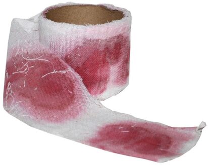Funny Fashion Bloederig verband 94 cm - Verbandrollen met bloed - Halloween/horror decoratie Multi