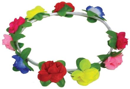 Funny Fashion Bloemen hoofdband gekleurd