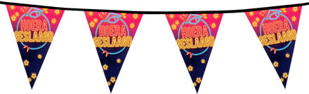 Funny Fashion Boland Hoera Geslaagd vlaggenlijn - 6 meter - Feestartikelen - Geslaagd versiering