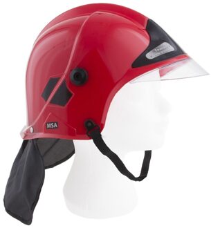 Funny Fashion Brandweermannen verkleed helm voor volwassenen - Rode helm