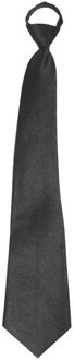Funny Fashion Carnaval verkleed accessoires stropdas - zwart - polyester - heren/dames