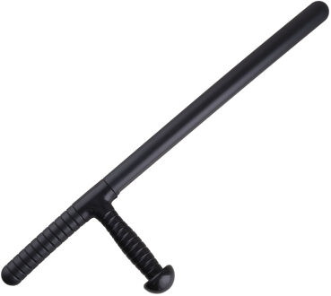 Funny Fashion Carnaval verkleed als Politie agent - gummyknuppel - zwart - volwassenen/kinderen - pvc - 57 cm