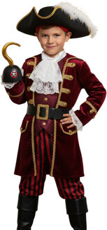 Funny Fashion Carnaval verkleed haak - kapitein/piraten - goud - Kapitein Haak - themafeest Goudkleurig