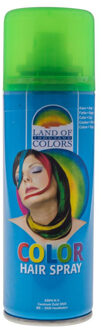 Funny Fashion Carnaval verkleed haar verf - fluor groen - 111 ml - haarspray - Haar kleuren - carnaval