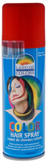 Funny Fashion Carnaval verkleed haar verf - rood - 111 ml - haarspray - Haar kleuren - carnaval