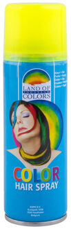 Funny Fashion Carnaval verkleed haar verf/spray fluor geel 111 ml - Verkleedhaarkleuring